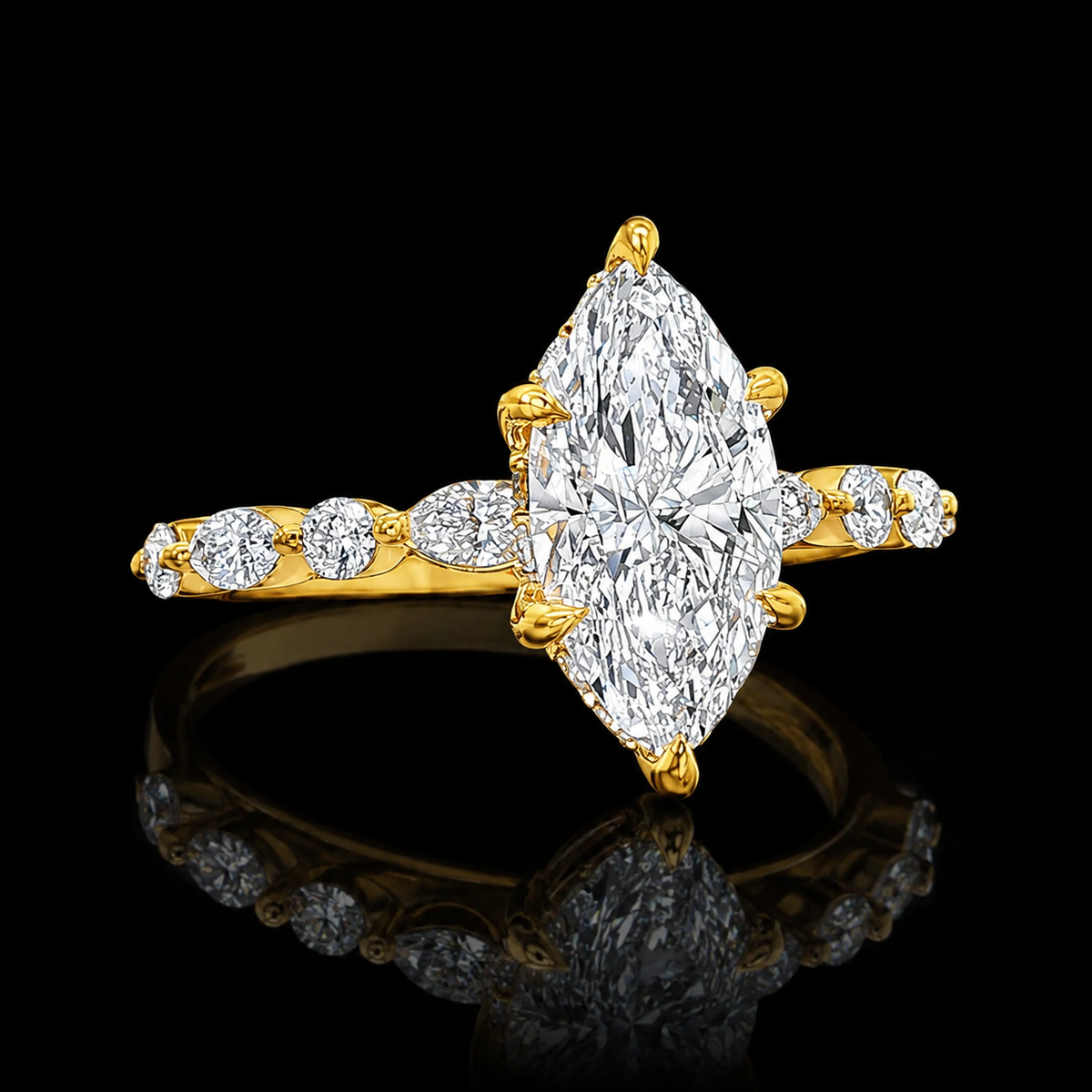 Marquise Diamond Engagement Ring 2.00 CT MDE-45